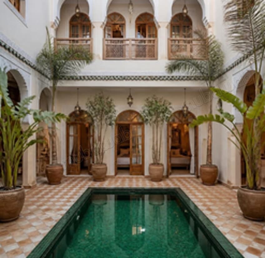 Projet Riad Maison d'hôtes 7ch piscine et hammam