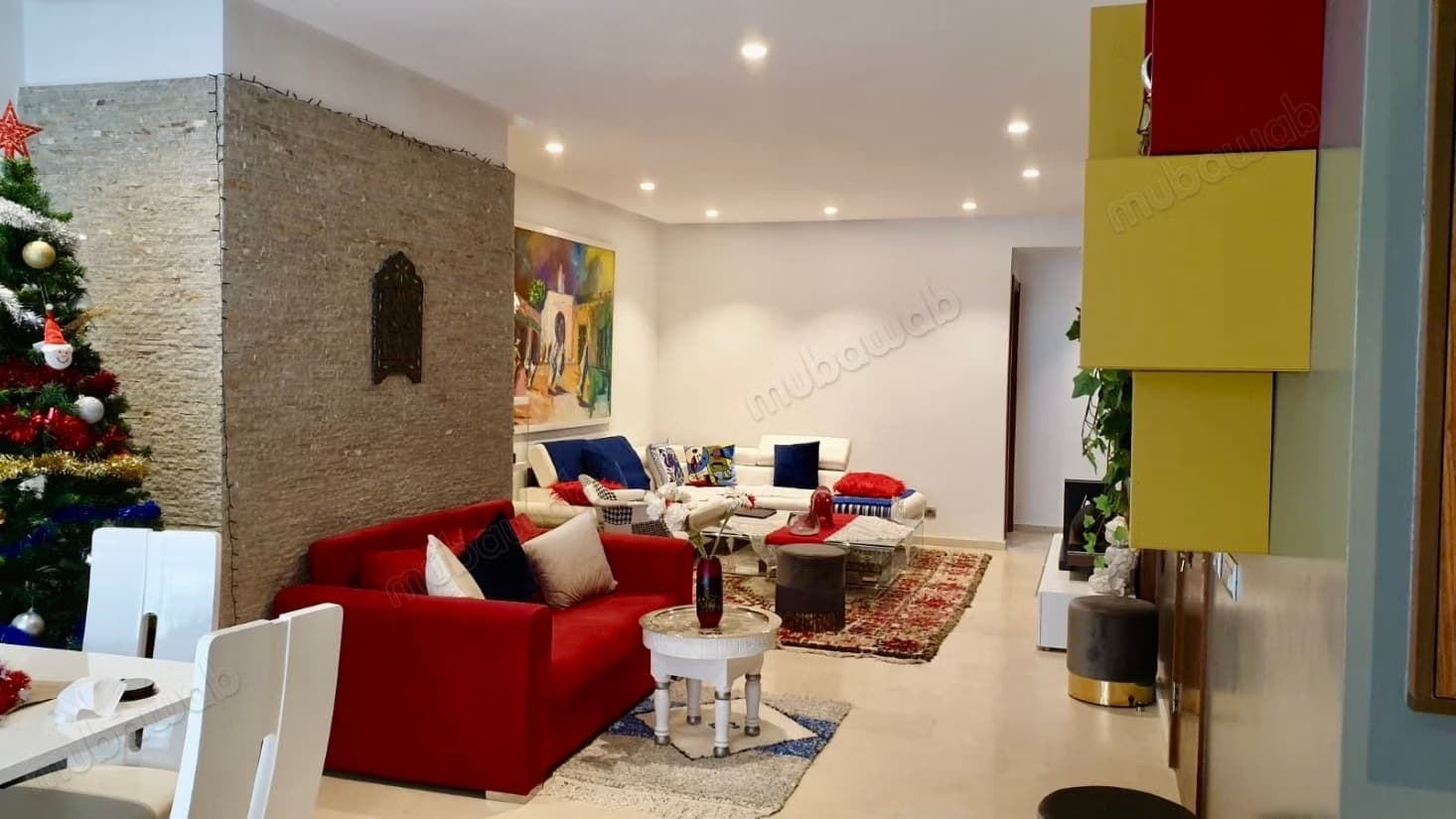 À vendre, superbe appartement traversant 2 chambres avec ter...