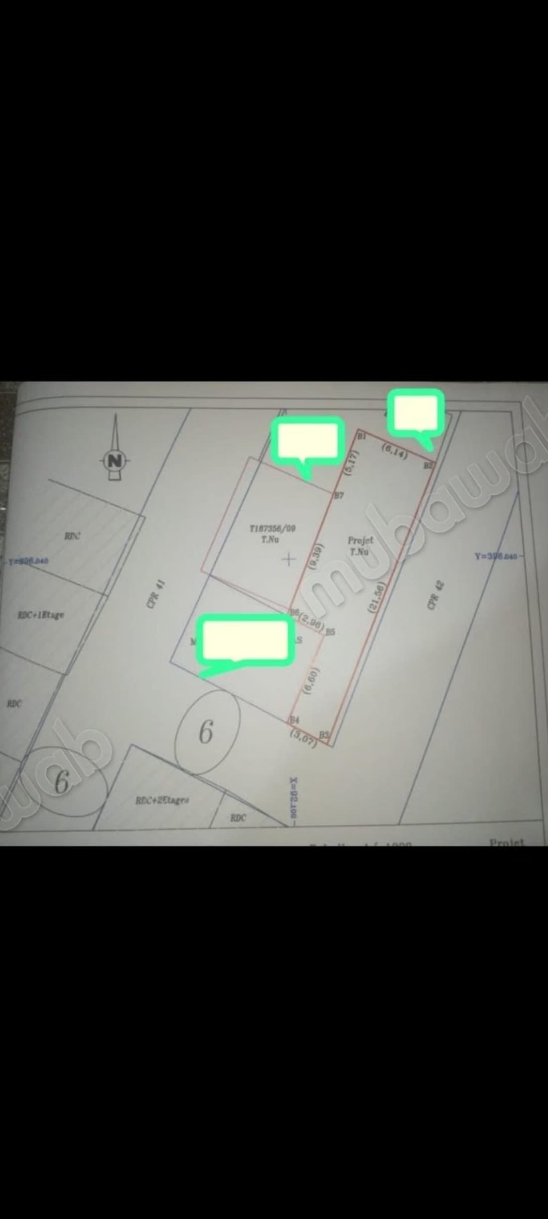 Achat de terrain à Ville Nouvelle. Surface de 105 m²