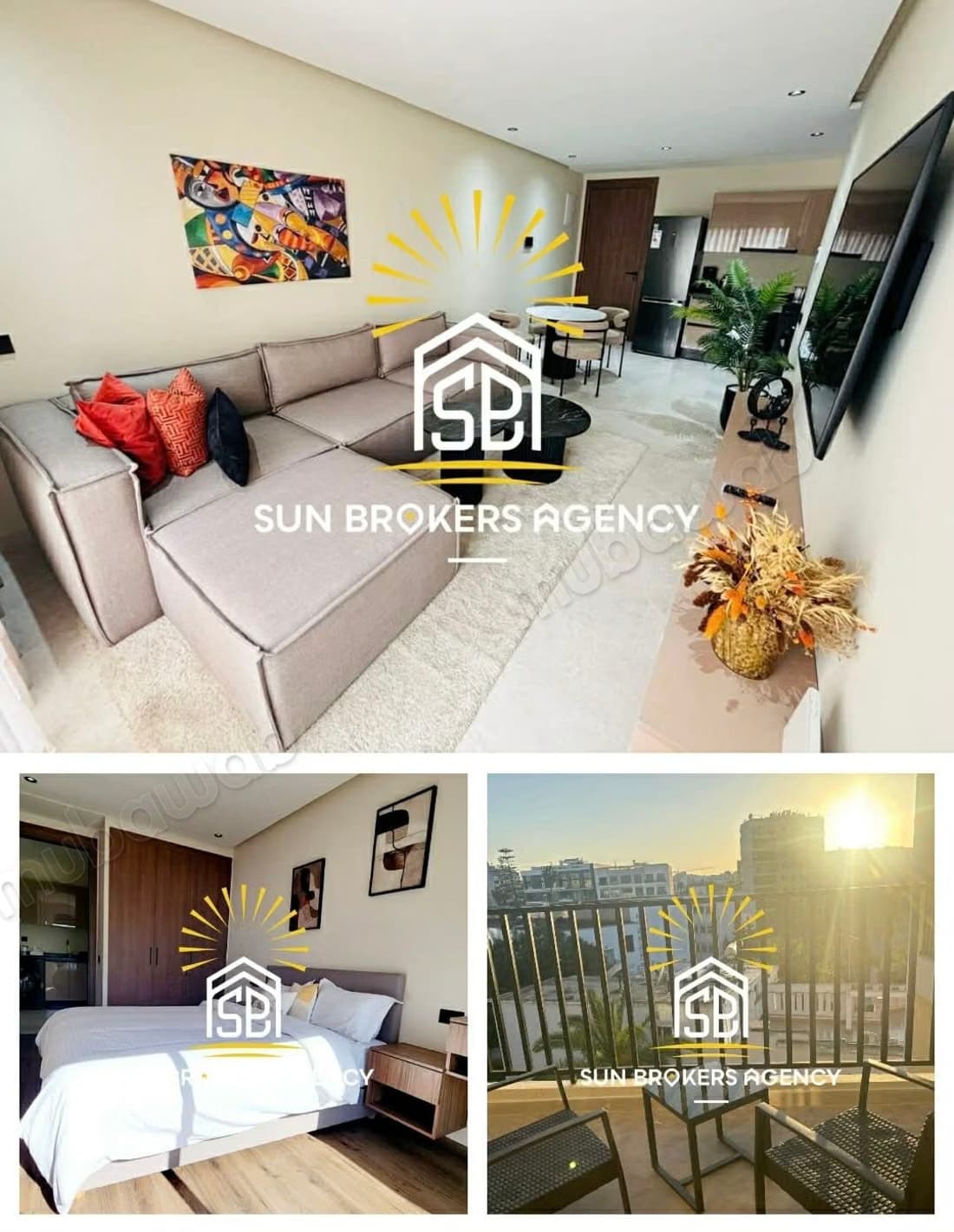 Tres joli studio palmier dernier etage
