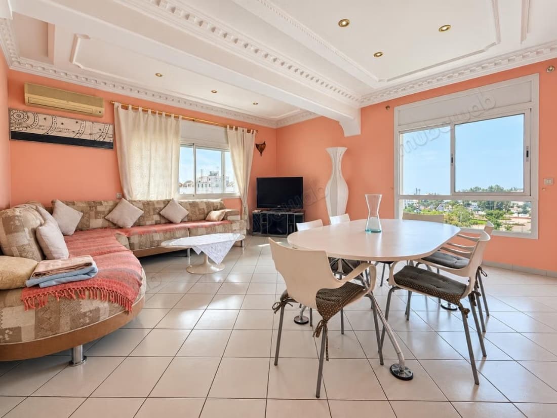 Charaf Appartement Meublé De 120m, 3 Chambres