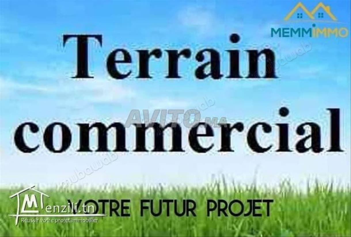 A vendre terraincommercial 5250m2 3facades Souissi
