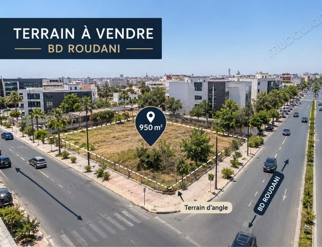 Terrain à vendre – bd roudan 950 m²
