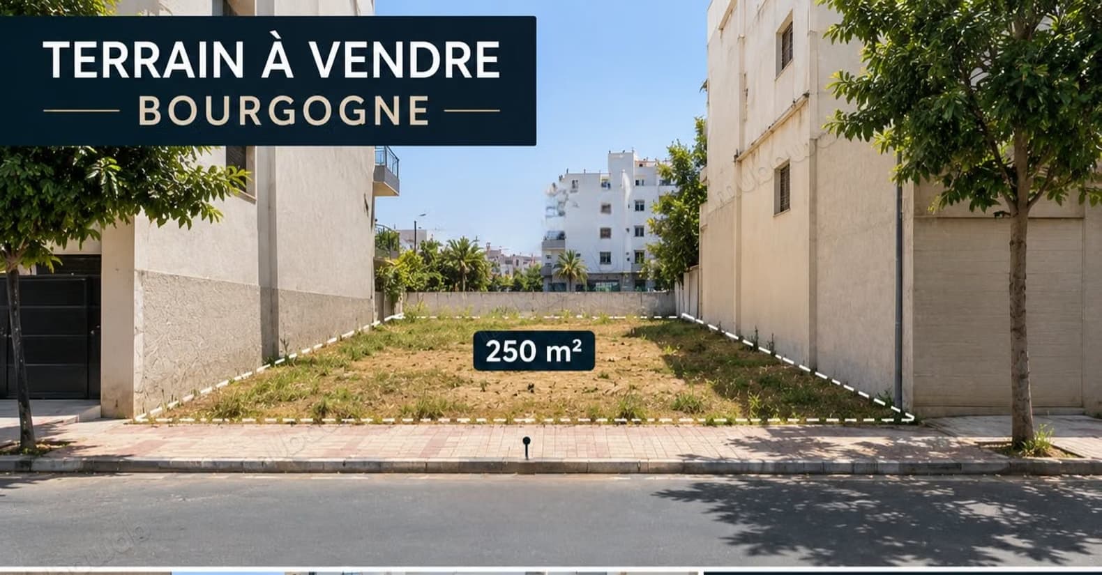 Terrain à vendre – bourgogne 250 m²