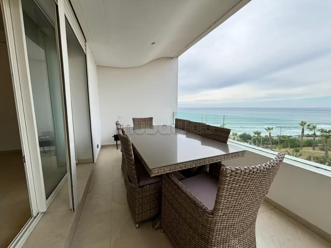 Appartement meublé avec pescine vue sur mer Mnar Tanger