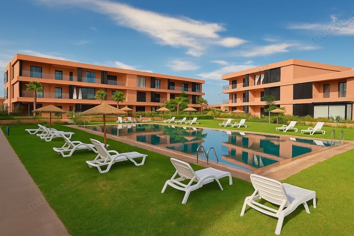 Bel appartement avec jardin privatif au Noria Golf Resort