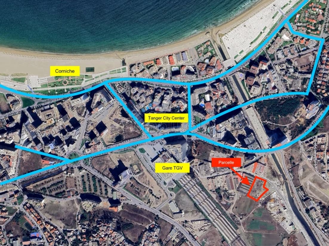 Terrain constructible à vendre Tanger Zone TGV