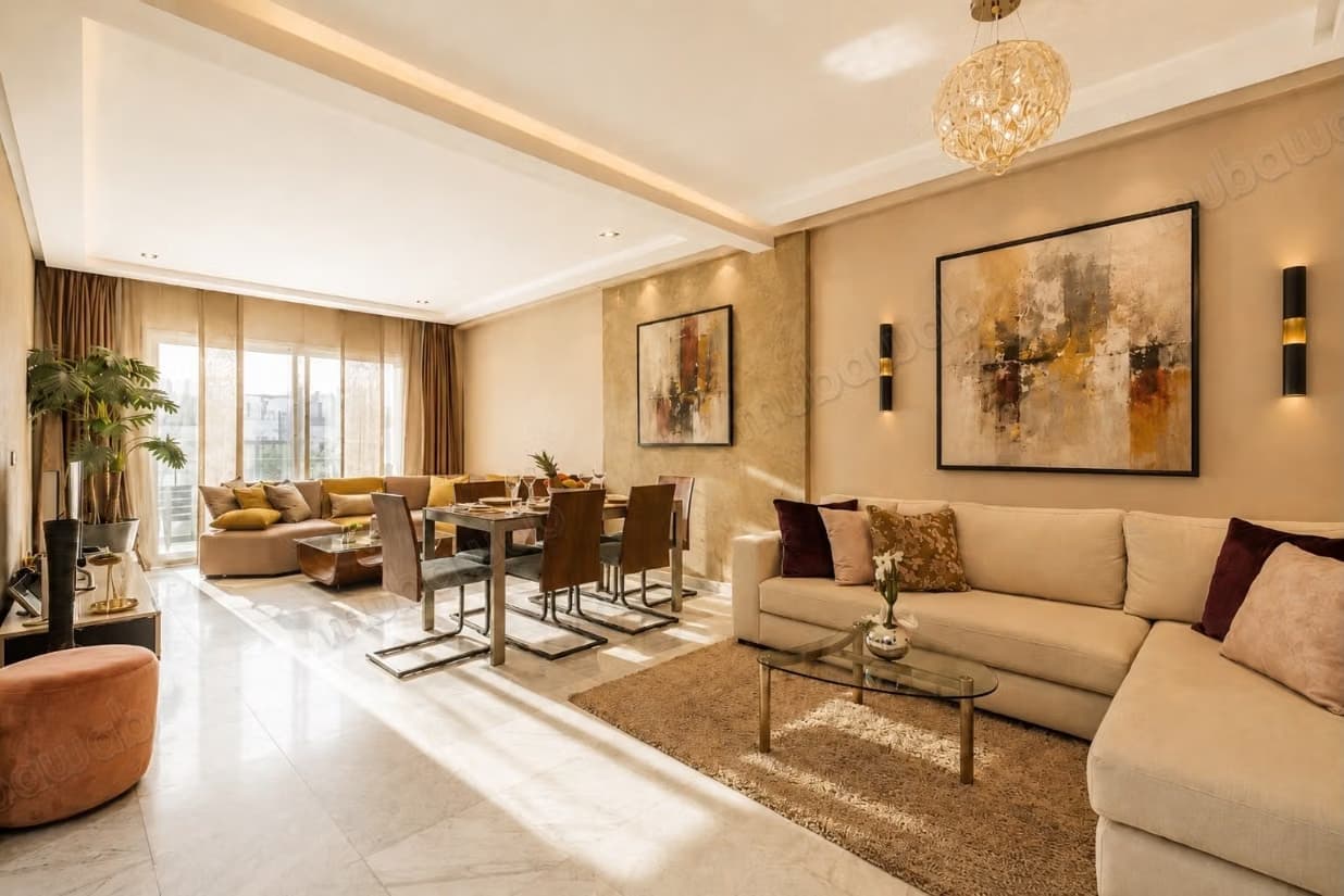 Bel appartement meublé à louer triangle d'or